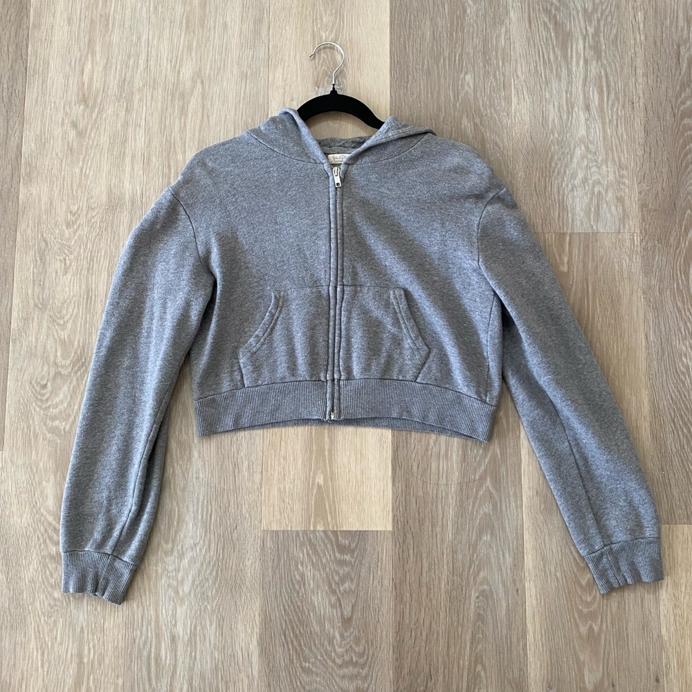 John Galt Heather Grey Crystal Hoodie
